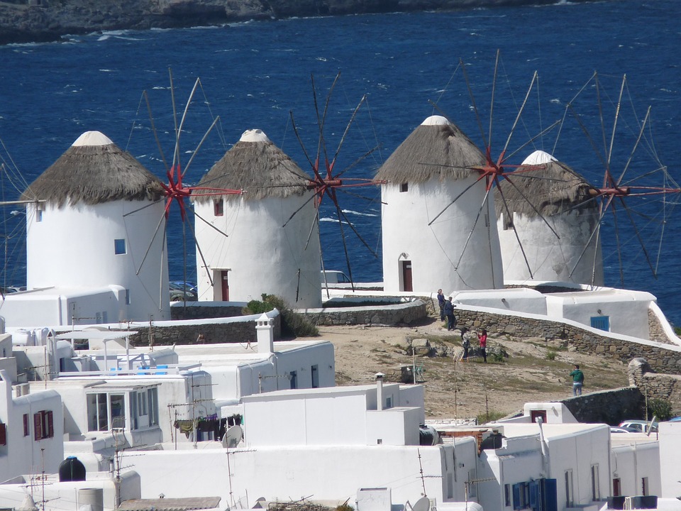 Island Greece Cyclades Mykonos Greek Island Somaia